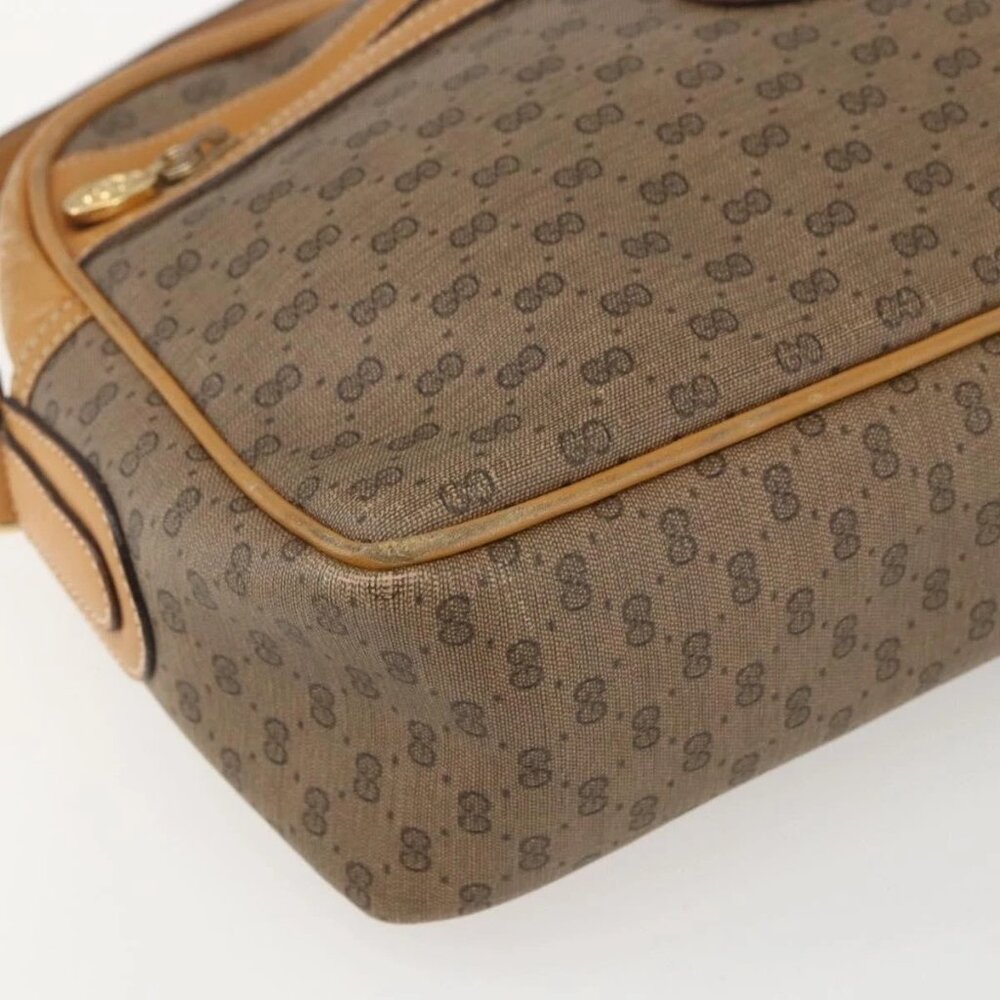 GUCCI Micro GG Supreme Shoulder Bag PVC Beige Gold - Picture 5 of 16